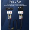 Dây 2RCA Hoa Sen Đầu Hợp Kim Nhôm Jack Mạ Vàng 24K Cao Cấp NYT - Giá 90.000 9