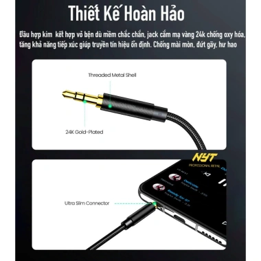 Dây 3.5mm Audio HiFi Bện Dù Cao Cấp TRS 2 Khấc - Chỉ 39.000₫ (Giá gốc 48.360₫) 6 Dây 3.5mm Audio HiFi Bện Dù Cao Cấp TRS 2 Khấc - Chỉ 39.000₫ (Giá gốc 48.360₫) 6