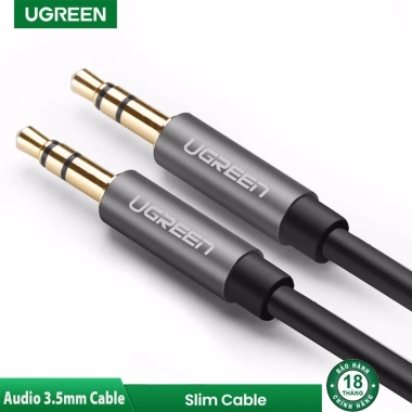 Dây Audio 3.5mm UGREEN mạ vàng 24K TPE cao cấp 1 ra 1, Cáp AV chính hãng, bảo hành 18 tháng - Giá 55.000 VND 6 Dây Audio 3.5mm UGREEN mạ vàng 24K TPE cao cấp 1 ra 1, Cáp AV chính hãng, bảo hành 18 tháng - Giá 55.000 VND 6