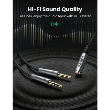 Dây Audio UGREEN AV140 3.5mm sang Mic & Tai nghe, cắm mạ vàng, bảo hành 18t, 76.000₫ 5