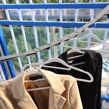 Dây bảo quản điều chỉnh ô tô, dày polyester, móc treo du lịch có khóa gia cố - Dây phơi quần áo di động, phù hợp cắm trại