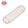 Đáy bầu dục 30x10cm cho túi dệt kim – Phụ kiện DIY túi da, màu trơn, giảm giá 26.702₫ 12