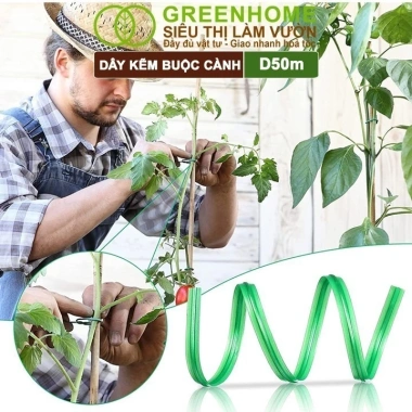 Dây Buộc Cành 20m/50m Kẽm Bọc Nhựa, Đầu Cắt Tiện Lợi, Cố Định Thân Cây - 25.000₫