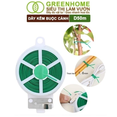 Dây Buộc Cành 20m/50m Kẽm Bọc Nhựa, Đầu Cắt Tiện Lợi, Cố Định Thân Cây - 25.000₫ 6 Dây Buộc Cành 20m/50m Kẽm Bọc Nhựa, Đầu Cắt Tiện Lợi, Cố Định Thân Cây - 25.000₫ 6
