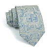 Dây buộc cổ nam jacquard sọc hoa 7cm màu xanh đỏ xanh dương - Phụ kiện thời trang ngày thường, tiệc cưới, quà tặng 7