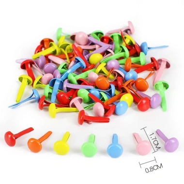 Dây buộc giấy NLINNI đầu tròn 100 chiếc - Phụ kiện scrapbooking giá ưu đãi 62.700 VND