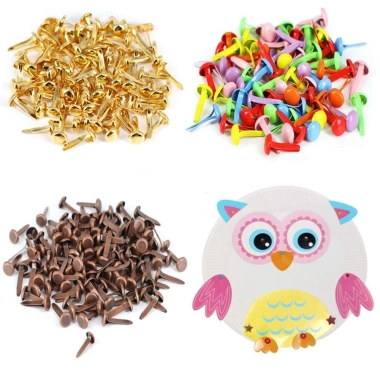 Dây buộc giấy NLINNI đầu tròn 100 chiếc - Phụ kiện scrapbooking giá ưu đãi 62.700 VND