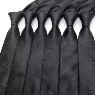 Dây Buộc Nam 8CM Đen Sọc Paisley Cổ Điển Jacquard Gravata Corbatas Cà Vạt Công Sở, Giá Ưu Đãi 113.400₫