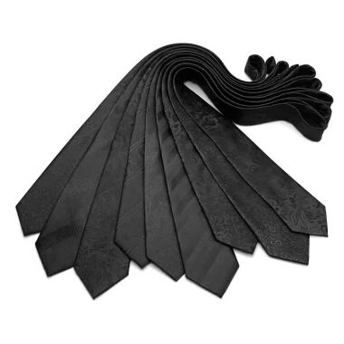 Dây Buộc Nam 8CM Đen Sọc Paisley Cổ Điển Jacquard Gravata Corbatas Cà Vạt Công Sở, Giá Ưu Đãi 113.400₫