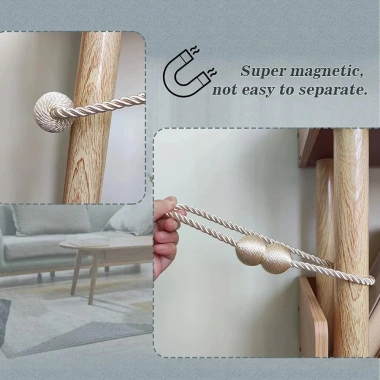 Dây Buộc Rèm Cửa Nam Châm - Kẹp Giữ Rèm, Giá chỉ 43.080 VND, Tiết kiệm 9.000 VND