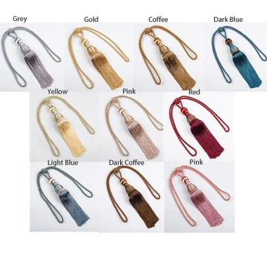 Dây buộc rèm EPOCH tua rua không đục lỗ đa màu, sợi polyester, bóng treo - phụ kiện tennis giá ưu đãi 62.640₫