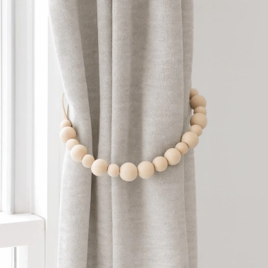 Dây Buộc Rèm Hạt Gỗ 2 Chiếc Handmade Dễ Lắp Đặt Phong Cách Trang Trại Giá 89.532₫ 3