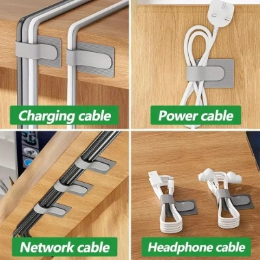 Dây Buộc Tái Sử Dụng 10 chiếc, Tự Dính, Điều Chỉnh, Sắp Xếp Bàn Làm Việc - 39.600đ 2 Dây Buộc Tái Sử Dụng 10 chiếc, Tự Dính, Điều Chỉnh, Sắp Xếp Bàn Làm Việc - 39.600đ 2