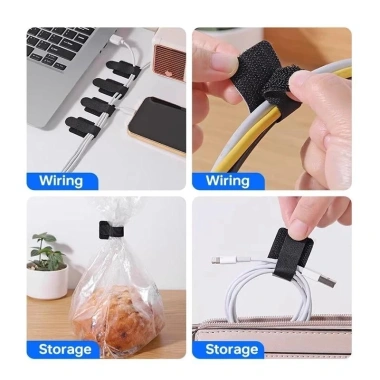 Dây Buộc Tái Sử Dụng 10 chiếc, Tự Dính, Điều Chỉnh, Sắp Xếp Bàn Làm Việc - 39.600đ 3 Dây Buộc Tái Sử Dụng 10 chiếc, Tự Dính, Điều Chỉnh, Sắp Xếp Bàn Làm Việc - 39.600đ 3