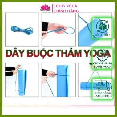 Dây buộc thảm yoga gọn gàng, linh hoạt di chuyển – Giá 12.000₫ (giảm từ 15.000₫)
