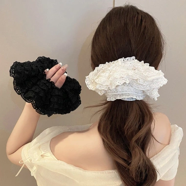 Dây buộc tóc hai lớp ren bé gái, độ đàn hồi cao, phong cách múa ba lê, chỉ 29.916