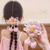 Dây buộc tóc hoa màu kẹo cho bé gái, mềm mại, phù hợp búi tóc và đuôi ngựa, giá 40.700 VNĐ 3