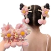 Dây buộc tóc hoa màu kẹo cho bé gái, mềm mại, phù hợp búi tóc và đuôi ngựa, giá 40.700 VNĐ 8