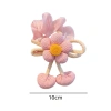 Dây buộc tóc hoa màu kẹo cho bé gái, mềm mại, phù hợp búi tóc và đuôi ngựa, giá 40.700 VNĐ 9