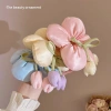 Dây buộc tóc hoa Tulip lớn 5 cách Hàn Quốc - Vòng xốp siêu mềm, giá chỉ 42.000 VND 9