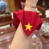 Dây buộc tóc ngôi sao năm cánh màu đỏ - Đuôi ngựa thấp, giá chỉ 39.600đ 5