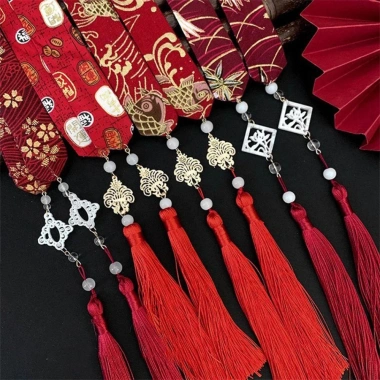 Dây buộc tóc NLINNI ngựa và rồng - hanfu bé gái, mũ nón năm mới, giảm giá