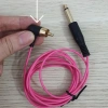 Dây cắm RCA sợi nhỏ mạnh màu vàng‑hồng, chân vuông góc – Dùng cục nguồn máy pen, giảm còn 125k