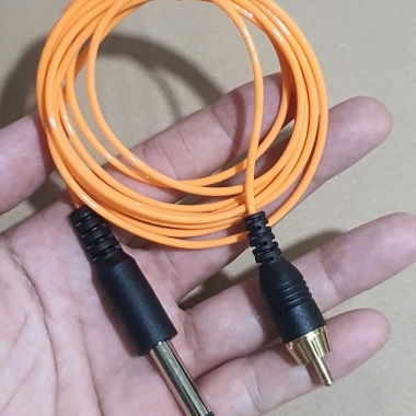 Dây cắm RCA sợi nhỏ mạnh màu vàng‑hồng, chân vuông góc – Dùng cục nguồn máy pen, giảm còn 125k