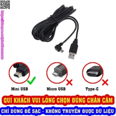 Dây Camera hành trình ô tô Type-C Mini USB Micro USB - Giá chỉ 27.900đ giảm mạnh
