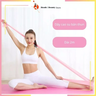 Dây cao su kháng lực đàn hồi bản thun FlexBand tập yoga gym 8DK giảm giá 55k