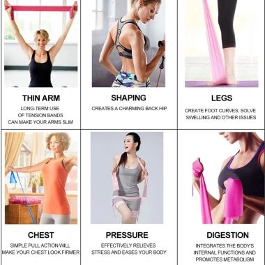 Dây cao su kháng lực đàn hồi bản thun FlexBand tập yoga gym 8DK giảm giá 55k