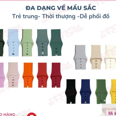 Dây cao su mềm cho đồng hồ thông minh SS AW đa kích thước 38-45, giá chỉ 39.000₫ 2