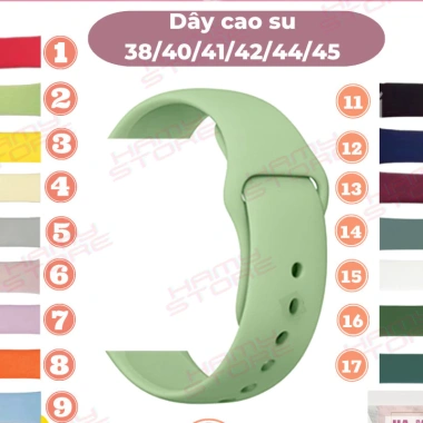 Dây cao su mềm cho đồng hồ thông minh SS AW đa kích thước 38-45, giá chỉ 39.000₫ 5