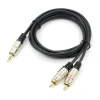 Dây cáp chia âm thanh 3.5mm sang 2 RCA, độ dài 1.5-10m, cho điện thoại & loa, giảm giá 59.289₫