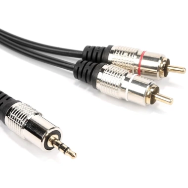 Dây cáp chia âm thanh 3.5mm sang 2 RCA, độ dài 1.5-10m, cho điện thoại & loa, giảm giá 59.289₫