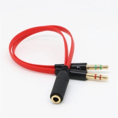 Dây cáp chuyển đổi 3.5mm sang 2 cổng audio mic cho máy tính - Giá chỉ 18.899đ