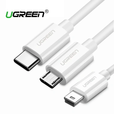 Dây cáp chuyển đổi Type-C sang Micro USB & Mini 1.5m 2A cho điện thoại, máy tính - 103.400₫ 7