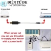 Dây cáp chuyển USB 5V sang 9V/12V cho modem WiFi, đầu 2.1×5.5mm, giá 12.000đ 2