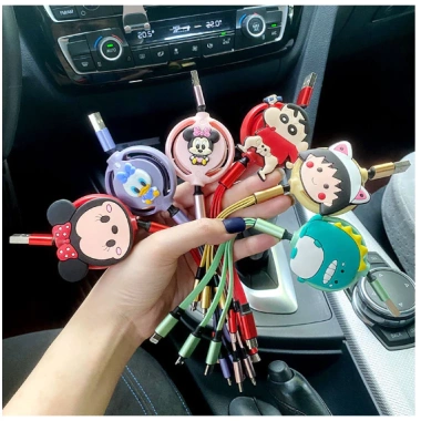 Dây Cáp Đa Năng 3 Đầu Sạc Nhanh 3A 3 In 1 Siêu Bền Micro USB Type‑C Gọn Nhẹ Tiện Lợi