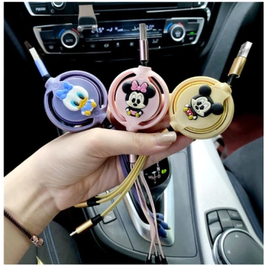 Dây Cáp Đa Năng 3 Đầu Sạc Nhanh 3A 3 In 1 Siêu Bền Micro USB Type‑C Gọn Nhẹ Tiện Lợi