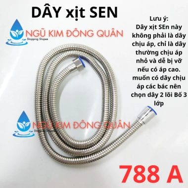 Dây cấp inox 1m2 (115cm) & dây sen 150 (145cm) cho vòi xịt - Dây nhuyễn, giá 44.940₫ 6 Dây cấp inox 1m2 (115cm) & dây sen 150 (145cm) cho vòi xịt - Dây nhuyễn, giá 44.940₫ 6