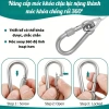 Dây Cáp Inox 4.6m Bọc PVC 5mm - Móc Carabiner Đa Năng Phơi Đồ, Treo Võng, Cố Định, Giá chỉ 79.000 VND
