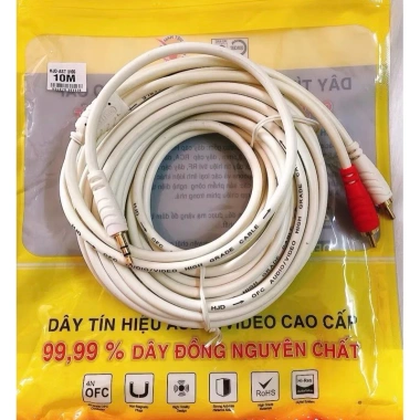 Dây Cáp Loa Jack 3.5mm 2 Đầu RAC Hoa Sen - Chống Nhiễu Cao Cấp, Giá 18.000 VND
