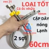 Dây cấp nước 50/60cm inox nóng lạnh, ống dẫn bồn rửa mặt & vòi rửa chén, chỉ 44.940₫ 8