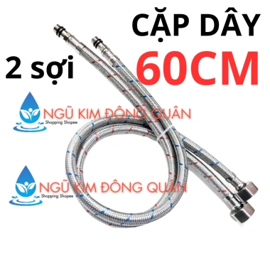 Dây cấp nước 50/60cm inox nóng lạnh, ống dẫn bồn rửa mặt & vòi rửa chén, chỉ 44.940₫ 9 Dây cấp nước 50/60cm inox nóng lạnh, ống dẫn bồn rửa mặt & vòi rửa chén, chỉ 44.940₫ 9