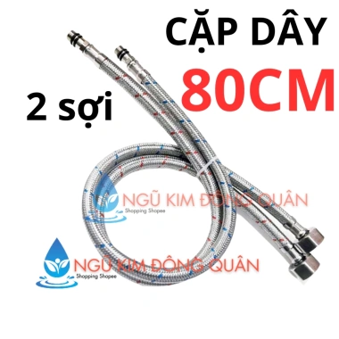 Dây cấp nước 50/60cm inox nóng lạnh, ống dẫn bồn rửa mặt & vòi rửa chén, chỉ 44.940₫ 10 Dây cấp nước 50/60cm inox nóng lạnh, ống dẫn bồn rửa mặt & vòi rửa chén, chỉ 44.940₫ 10