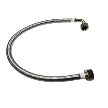 Dây cấp nước inox 304 50‑120cm, sợi bện chịu áp, chịu nhiệt, đầu ốc co 90° - Giá chỉ 89.254₫