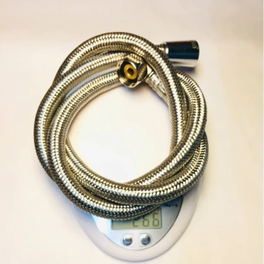 Dây cấp nước inox 304 50‑120cm, sợi bện chịu áp, chịu nhiệt, đầu ốc co 90° - Giá chỉ 89.254₫