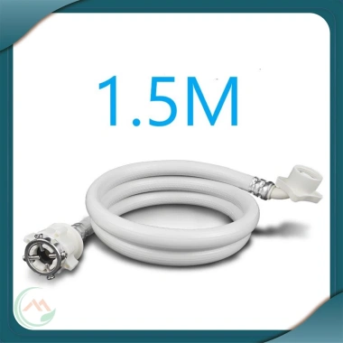 Dây cấp nước máy giặt lồng ngang và đứng 1.5m màu trắng - Có Video - QM016