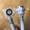 Dây cấp nước máy giặt lồng ngang và đứng 1.5m màu trắng - Có Video - QM016 5
